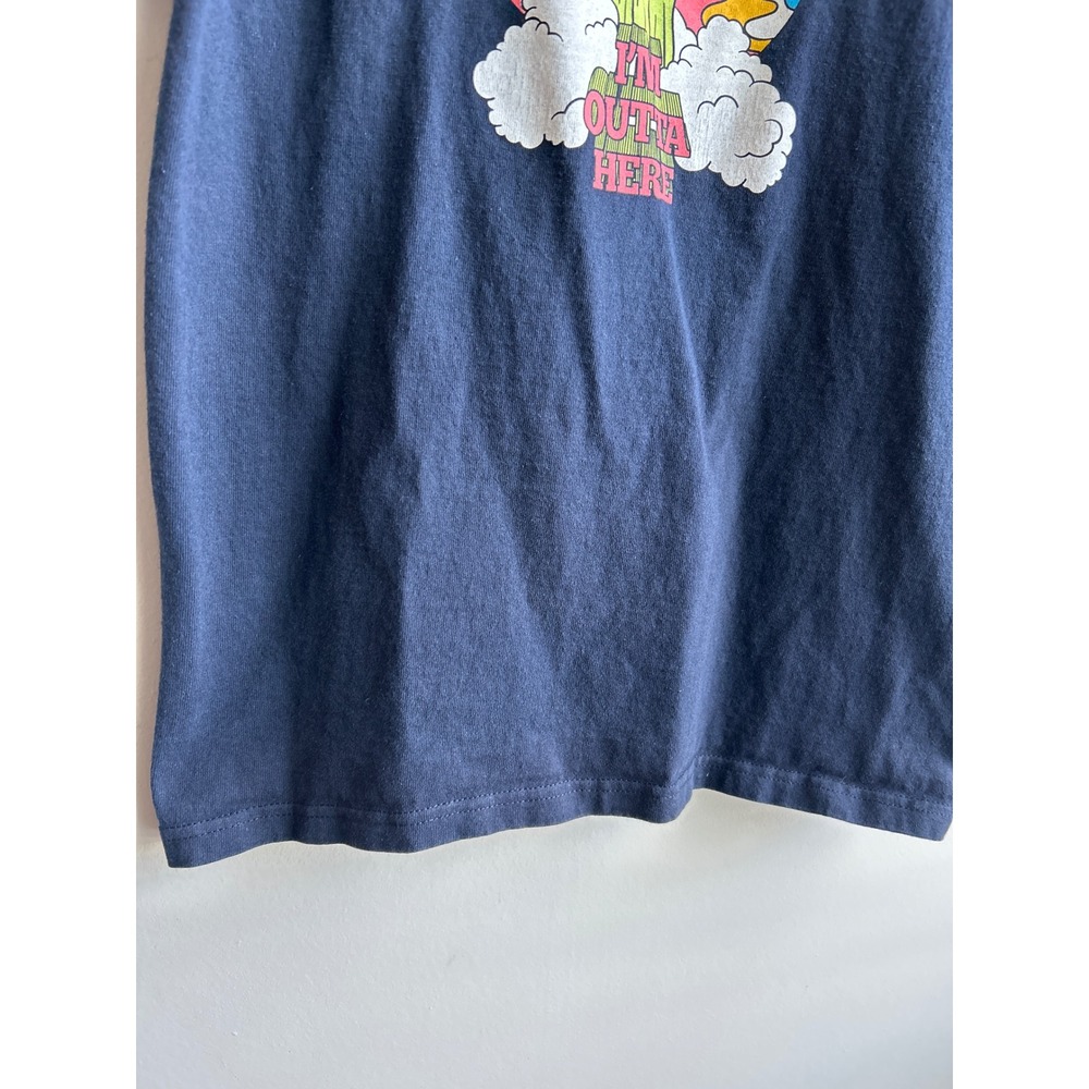 Champion Navy Blue Alien Graphic Short Sleeve T Shirt Mens Small - Picture 9 of 10